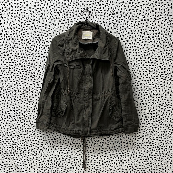 Anthropologie Jackets & Blazers - Anthro Hei Hei Crochet Back Anorak Utility Jacket